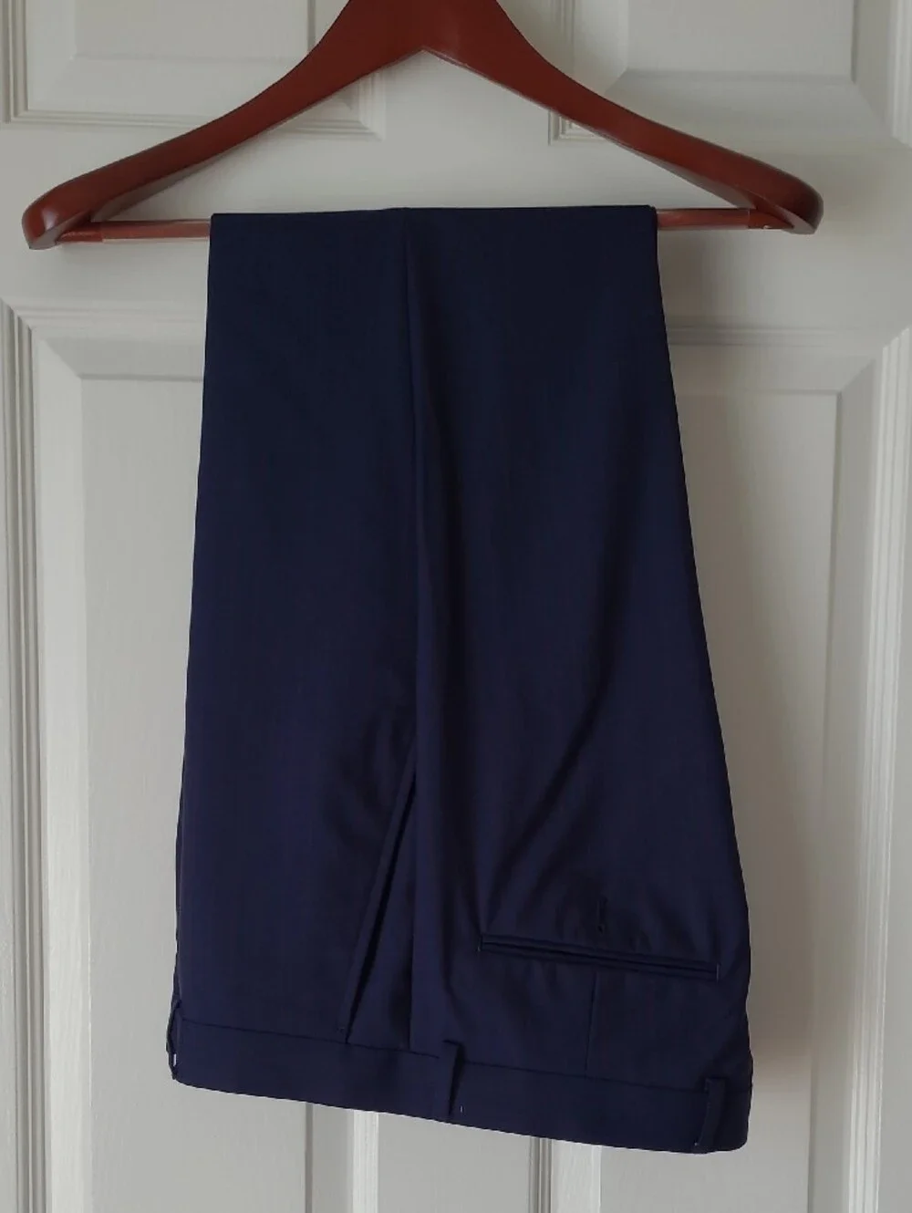 Charles Tyrwhitt Men's Navy Blue and Pink Suit with Vest